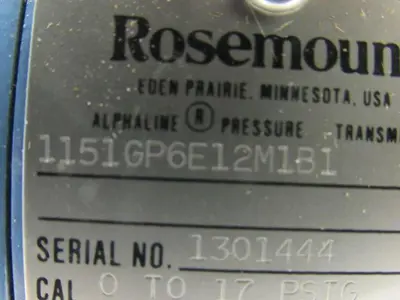 Rosemount 1151GP6E12M1B1 Pressure Transmitter