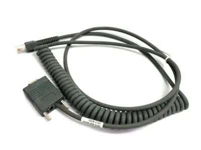 USED SYMBOL BARCODE SCANNER SPRIAL CORD CABLE ASSEMBLY