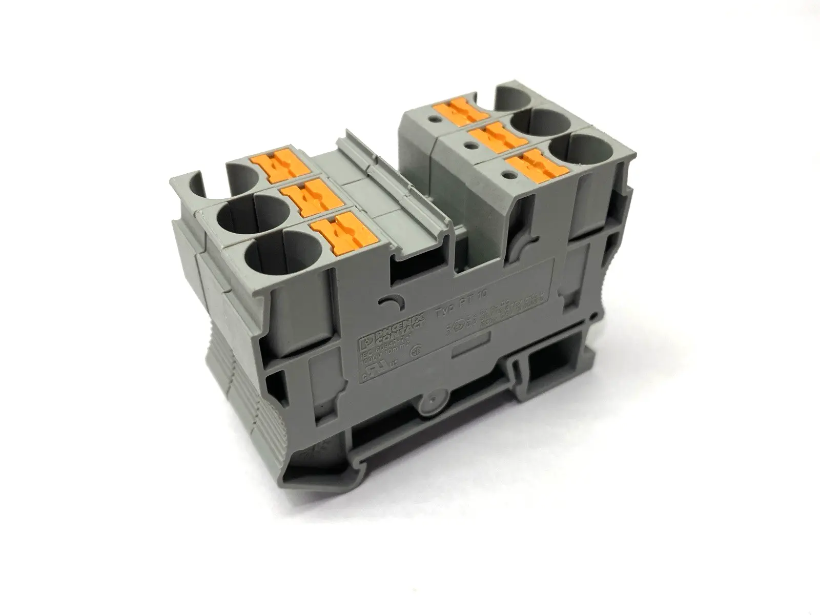 USED PHOENIX CONTACT FEED-THROUGH TERMINAL BLOCK 3212120 LOT OF 3