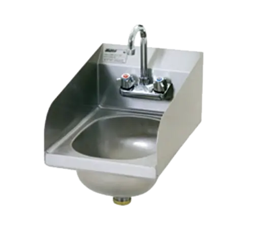 Eagle Group HSAN-10-F-LRS Wall Mount Commercial Hand Sink w/ 9 3/4"L x 13 1/2"W x 6 3/4"D Bowl, Side Splashes