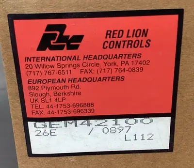 Used Red Lion Controls GEM42100 Counters/Timers South Carolina US | Palmetto Automation #1507421