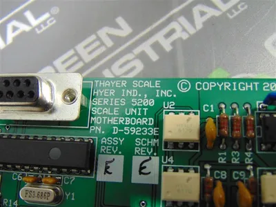 Thayer Scale Series 5200 Scale Unit Motherboard D-59233E Used
