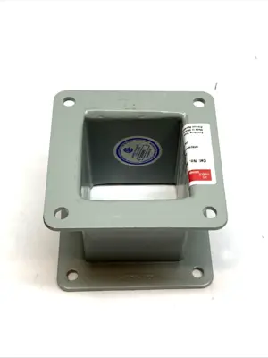 USED HOFFMAN WIREWAY NIPPLE 2.5"X2.5"X3" NEMA 12 GRAY STEEL NO HARDWARE
