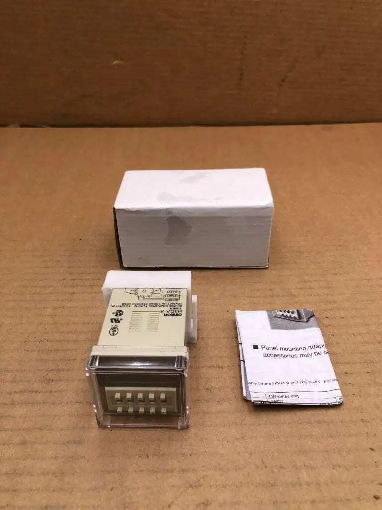 OMRON H3CA-A Time Delay Relay 12-240VDC 24-240VAC 99.9s to 9990h -NIB