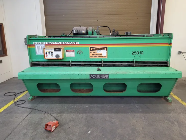Used 1987 ACCURSHEAR 825010 LP Power Squaring Shears (Inch) Illinois US | Revelation Machinery #1693674