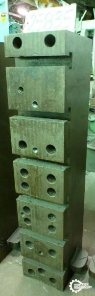 7-1/2" X 37" X 10" SET-UP-BLOCK w/(6) T-SLOTS