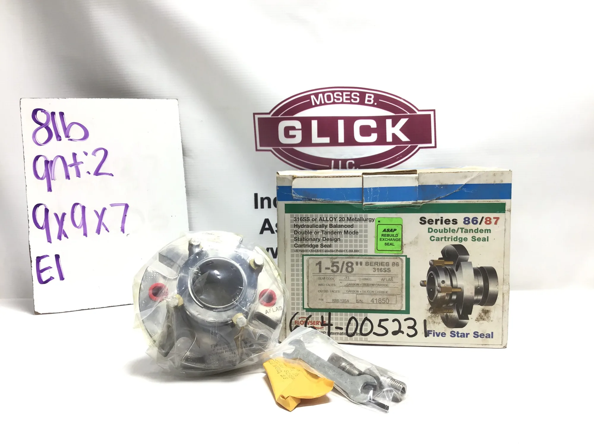 FIVE STAR SEAL TANDEM FLUID SEAL 1 5/8 IN PUMP PARTS AND ACCESSORY