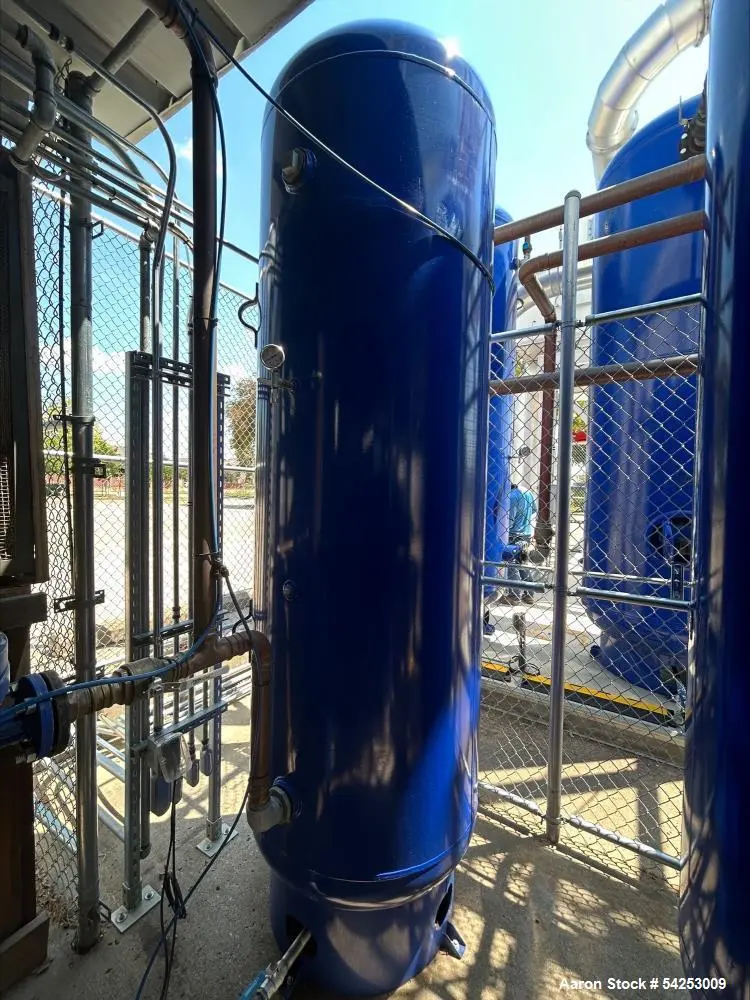 Used 500 Gallon Vertical Air Receiver Tank – 165 PSI ASME – Samuel Pressure Vessel