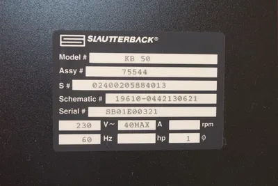 USED SLAUTTERBACK KB 50