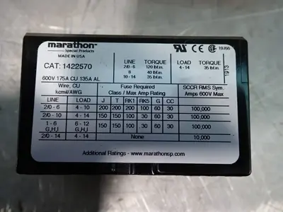 New | in-Stock MARATHON ELECTRIC 1422570 Terminal Blocks Ohio US | HGR 24 #754875