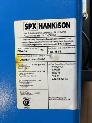 USED HANKISON DHW-15
