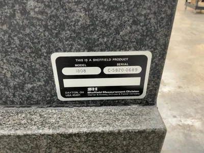 Used SHEFFIELD CORDAX 1808 MEA Coordinate Measuring Machines Georgia US | The Equipment Hub #1418776