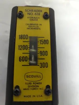 Used SCHRADER 618 Universal Pressure Meters Ohio US | Surplus Asset Holdings #1235977