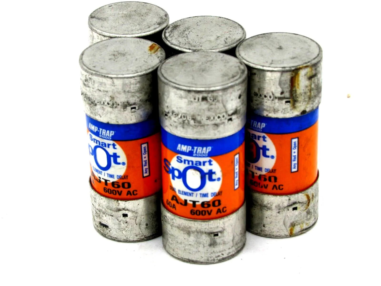 NEW LOT OF 5 FERRAZ SHAWMUT AJT-60 FUSES AJT60