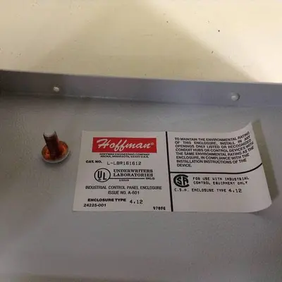 NEW HOFFMAN L-LBR161612
