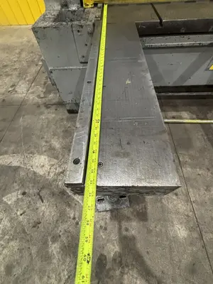 8' X 3/16" WYSONG MODEL #796 MECHANICAL POWER SQUARING SHEAR WITH BACK GAUGE: STOCK #23634