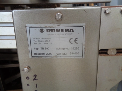 Rovema Form Fill & Seal Single Brick  Machine  SBS 250