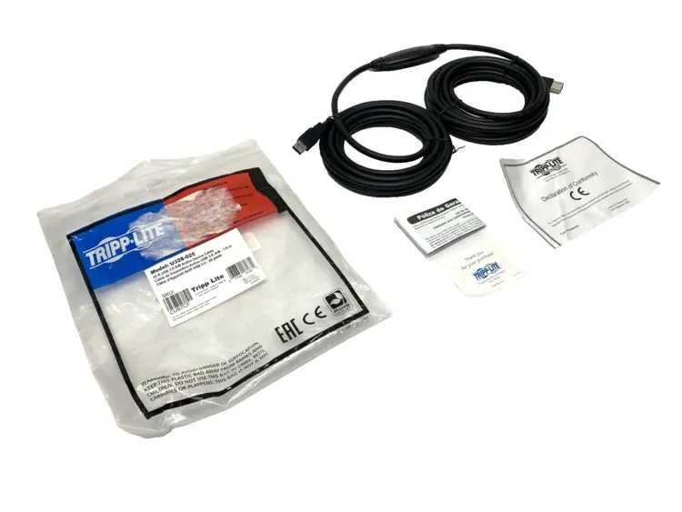 New | in-Stock Tripp Lite USB 3.0 SuperSpeed Active Repeater Cable A to B M/M 25ft Cable & Wire Michigan US | Maverick Industrial Sales #1391759