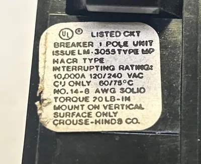 Used CROUSE-HINDS MP120 Miscellaneous Equipment (Electrical & Power) | Surplus Asset Holdings #1201218