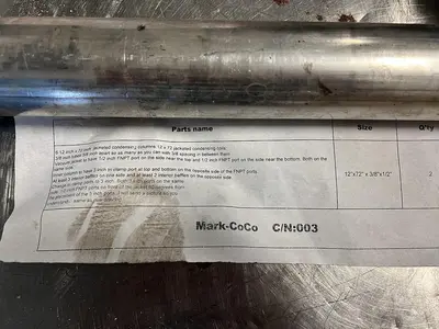 (6) Jacketed Condensing Columns (Tri-Clamp Heat Exchangers) 12"x72" - Brand New