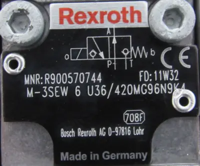 NEW REXROTH M-3SEW-6-U36/420MG96N9K4 SOLENOID VALVE R900570744