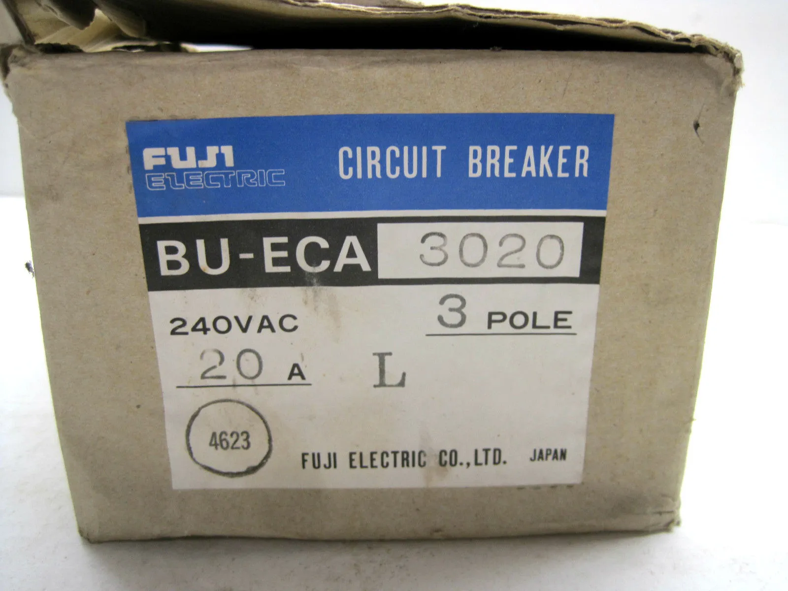 NEW FUJI ELECTRIC BU-ECA-3020 CIRCUIT BREAKER BUECA3020