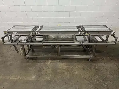114"L Three-Section Wire Conveyor