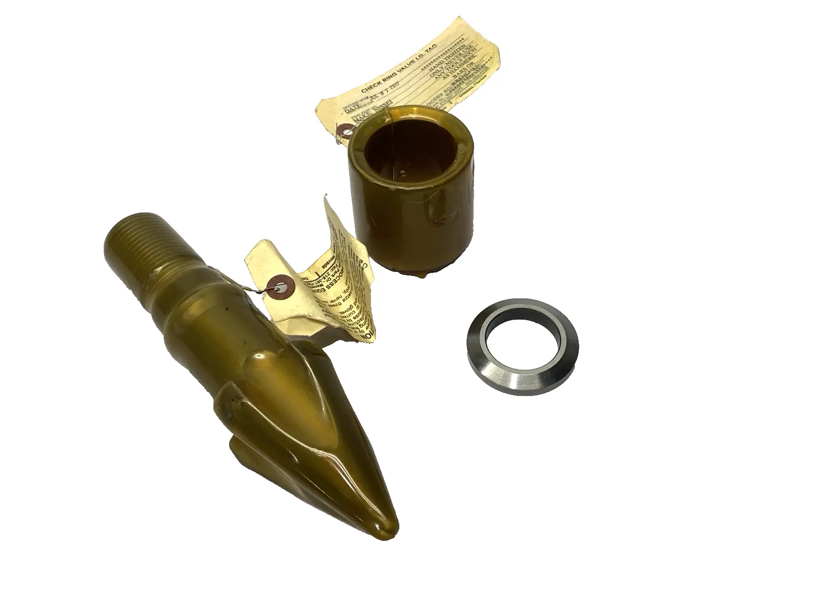 USED NISSEI INJECTION MOLD SCREW TIP ASSEMBLY 63MM SHELFWARE