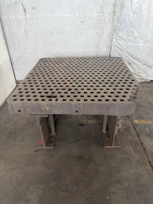 60" X 60" X 36" ACORN WELDING TABLE W/ STAND. STOCK # 0544326