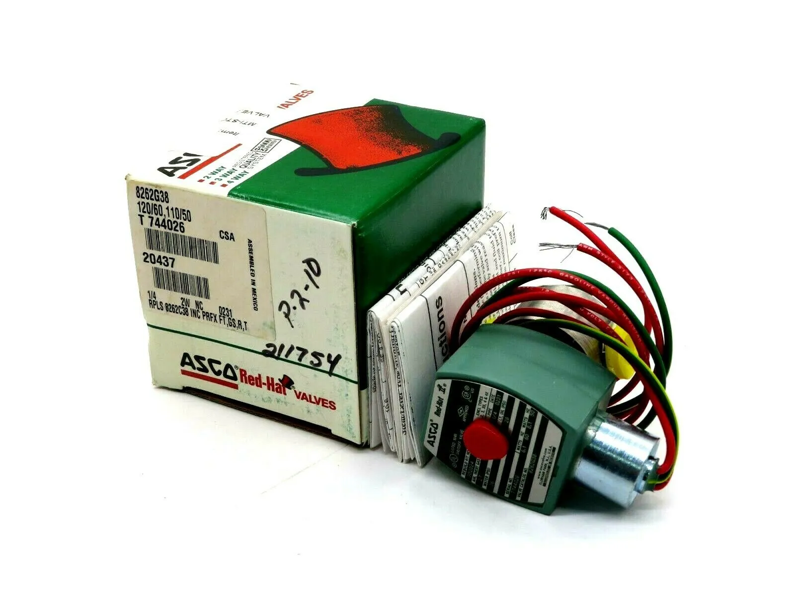 NEW ASCO 8262G38 VALVE