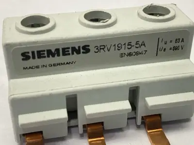 3RV1915-5A | Siemens  Busbar Connector 3-Pole 5A 690V - Used