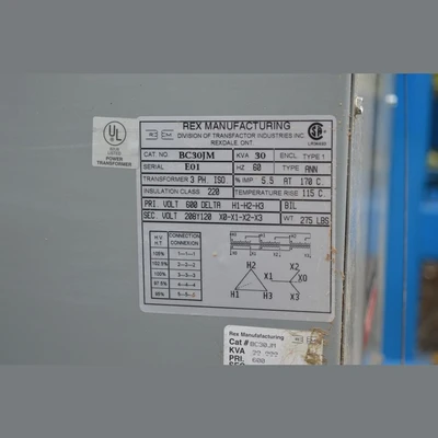Rex 30 kVA Transformer