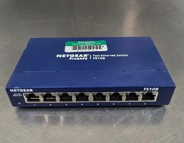 Used NETGEAR NETGEAR ProSafe (FS108) 8-Ports External Switch. Network Switches South Carolina US | Palmetto Automation #1161624