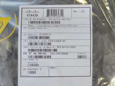NEW CISCO WS-X6716-10G-3C
