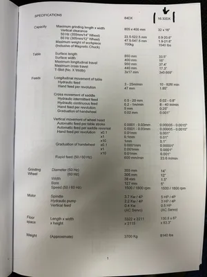 2010 OKAMOTO ACC-16-32DX GRINDERS, SURFACE, RECIPROCATING TABLE - HORIZONTAL | GCH Machinery (8)
