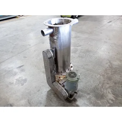 Used 10"Ø Rotary Air Lock W/ Dual Shaft Agitated Hopper