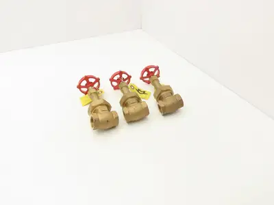Milwaukee Valve  1151 Rising Stem Gate Valve 3/4" FNPT 150SWP 300 WOG Lot of 3