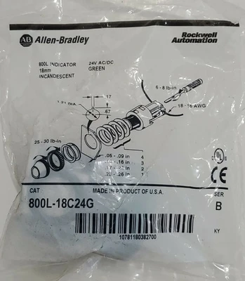 NEW Allen-Bradley 800L-18C24G