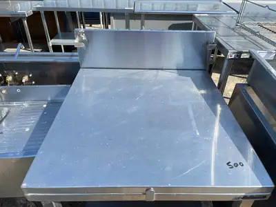 Used Amtekco Used 28" Amtekco Stainless Steel Table with Lift Up Top - SS145 Food Prep Tables Illinois US | Falcon Restaurant Supply #1375943
