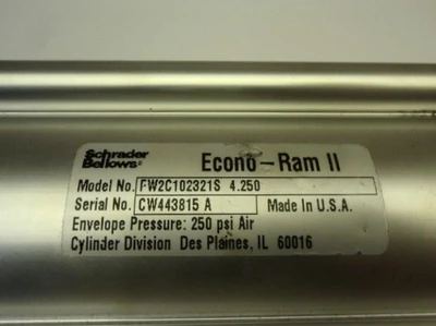 Used SCHRADER BELLOWS _UNKNOWN_ Pneumatic Cylinders Texas US | OCO Industrial #1578389