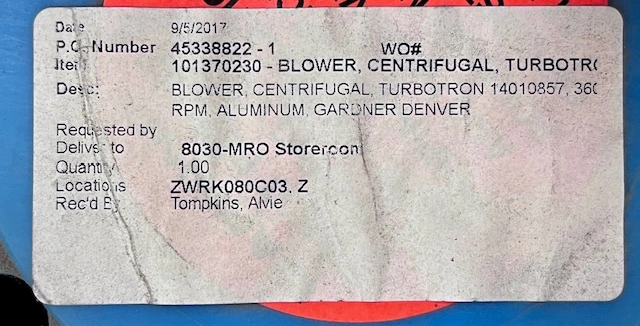 Used Hoffman RECFZ Blowers Minnesota US | Peak Machinery, Inc. #285050