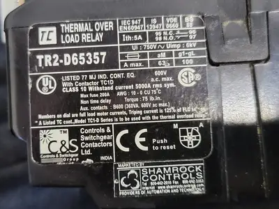 USED SHAMROCK CONTROLS TR2-D65357