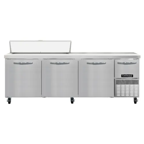 Continental RA93SN12 93" Sandwich/salad Prep Table W/ Refrigerated Base, 115v