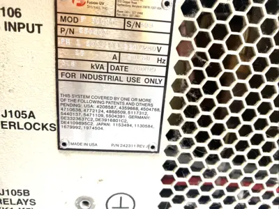 USED FUSION UV POWER SUPPLY FOR F300S UV CURING SYSTEM 200–240VAC 550503
