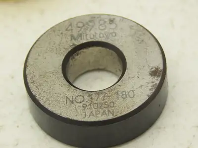 Mitutoyo 177 Holtest Bore Gage Steel Setting Rings .35" .50" .65" .80"  Lot of 4