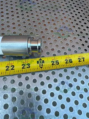 USED AFLEX PHARMALINE 9001-SC 126113 PTFE HOSE 24" W/ 3/4" SANITARY FITTING