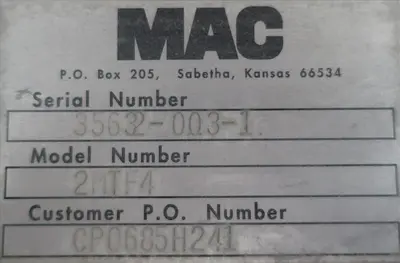 SPC8525  Material Handling Equipment bag dump station, MAC Stainless Steel