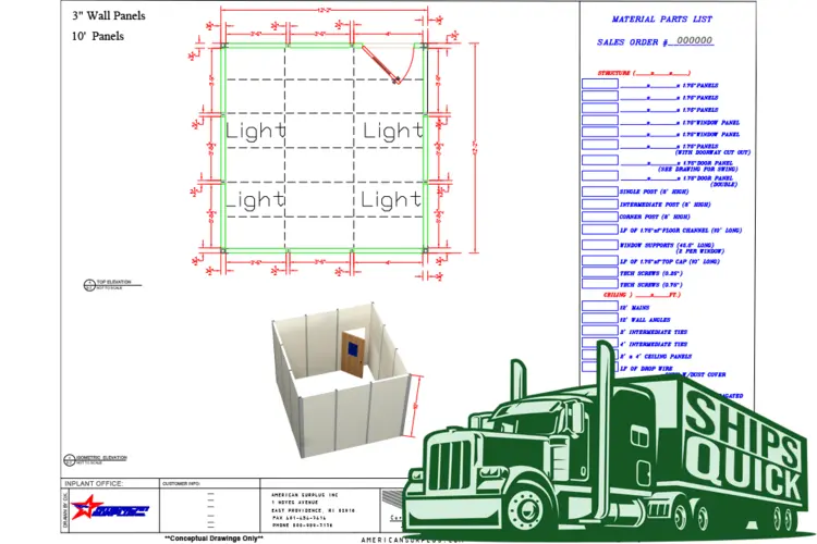 Used National Partitions _UNKNOWN_ Modular Offices Rhode Island US | American Surplus #1268117