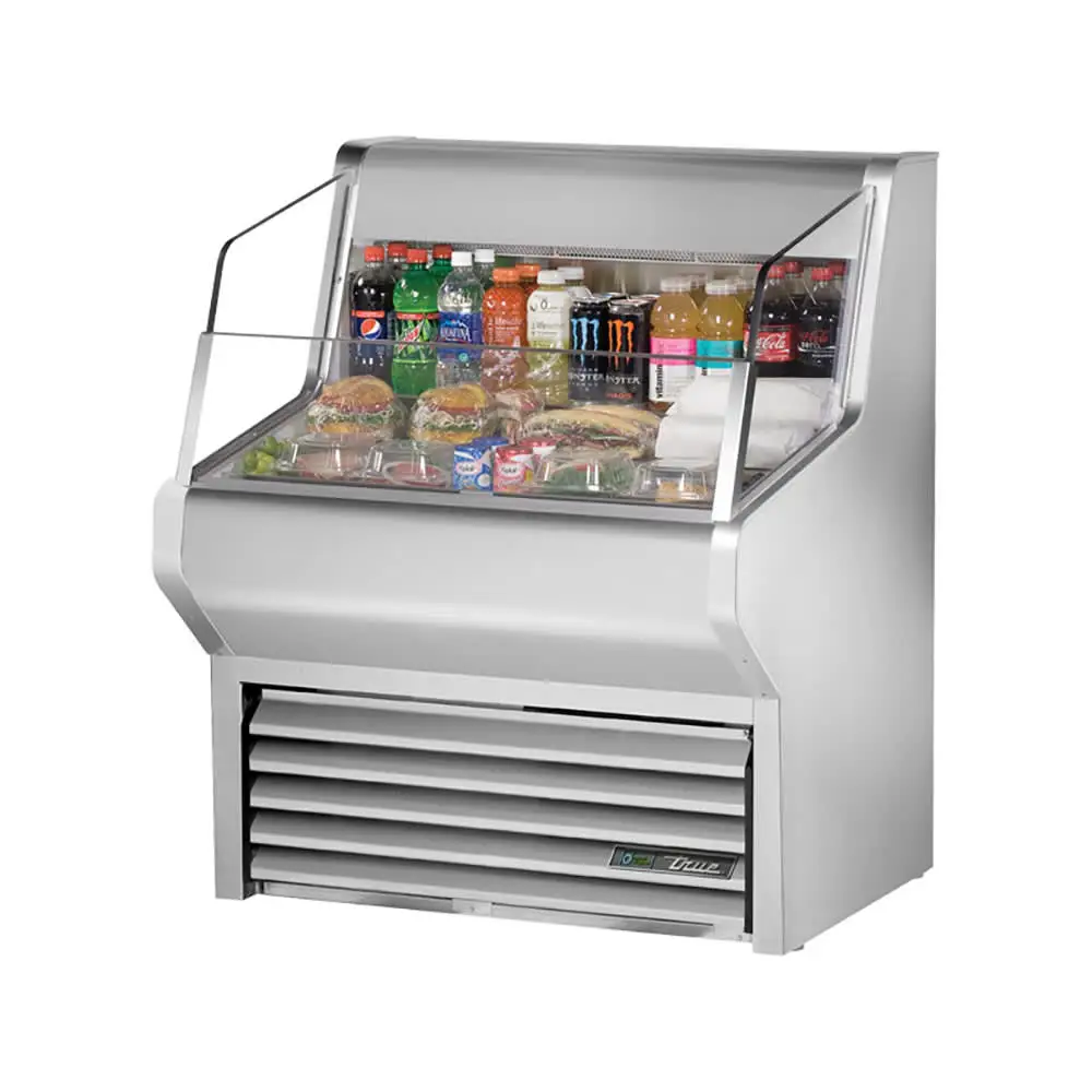 Used True THAC-36-S-HC-LD SS Open Air Merchandisers (coolers) Illinois US | Falcon Restaurant Supply #1373812