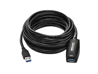 Monoprice 5-meter USB 3.0 A Male to A Female Active Extension Cable, Black